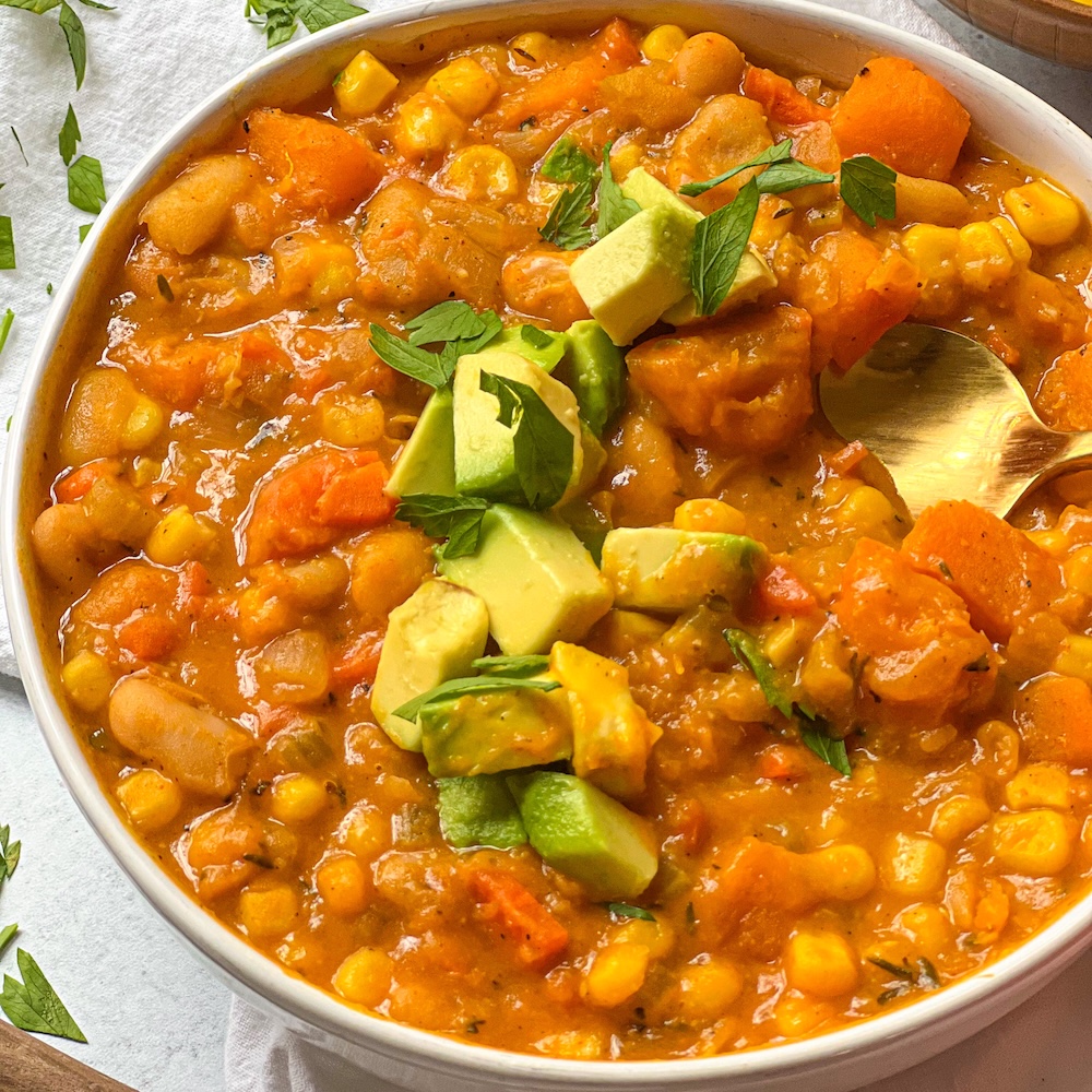Butternut Squash Corn Soup | Jackfruitful Kitchen