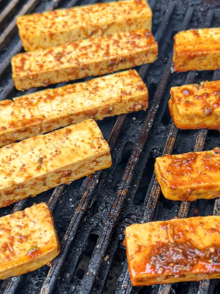 grilled marinated tofu