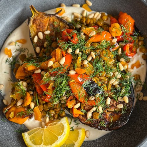 Roasted-Eggplant-with-Moroccan