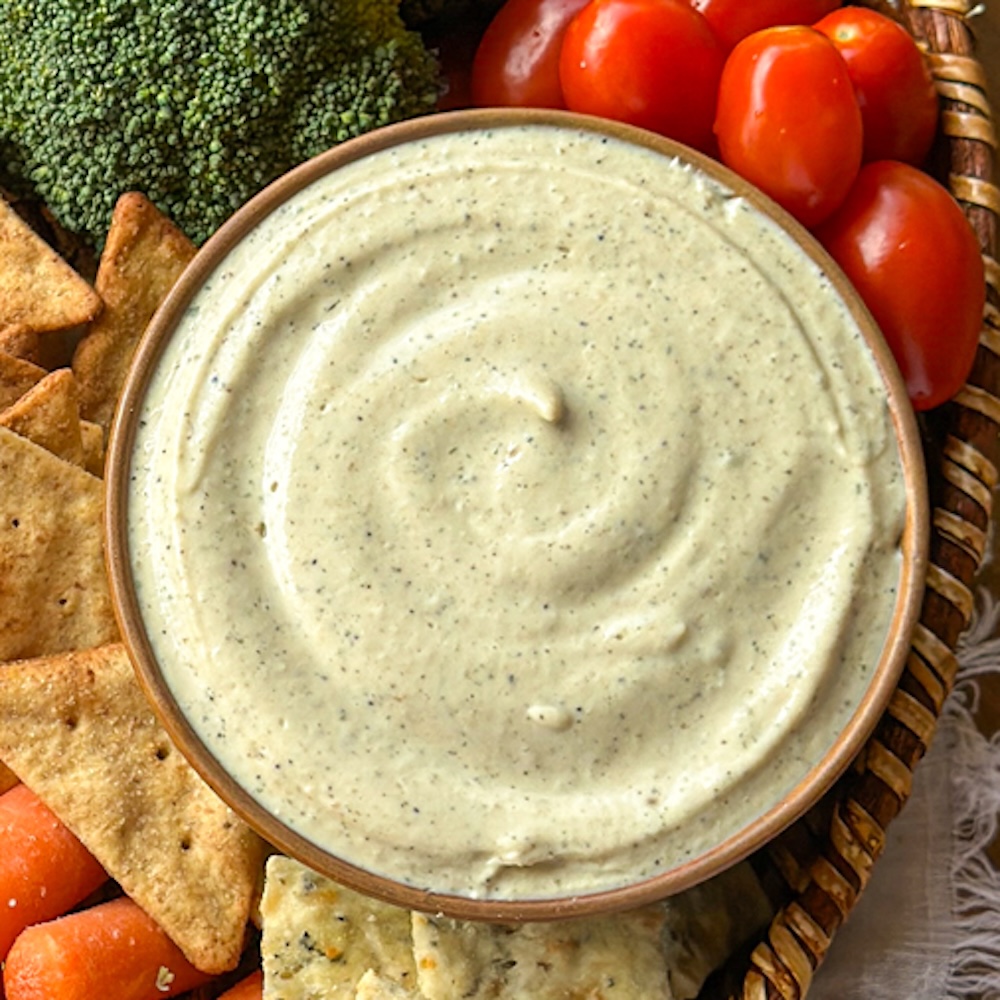 High Protein Dairy Free Ranch Dip - Jackfruitful Kitchen