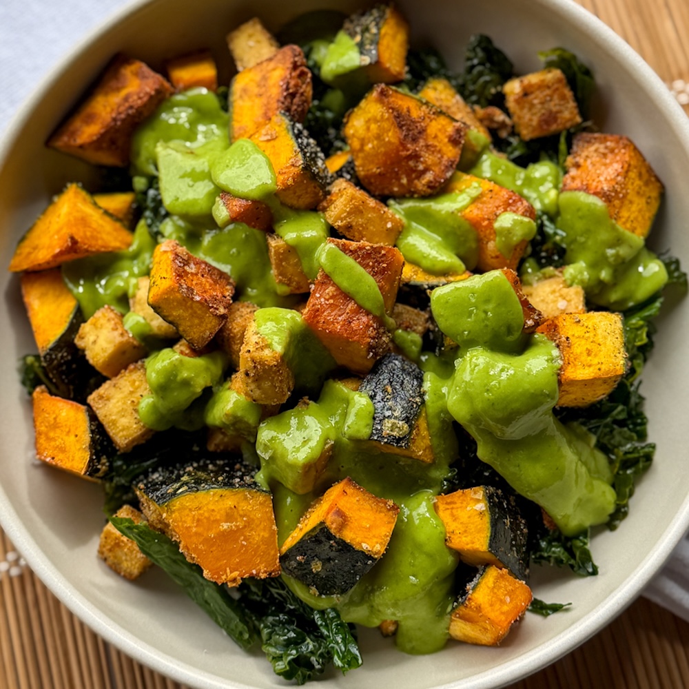 High Protein, High Fiber Squash Bowls | Jackfruitful Kitchen
